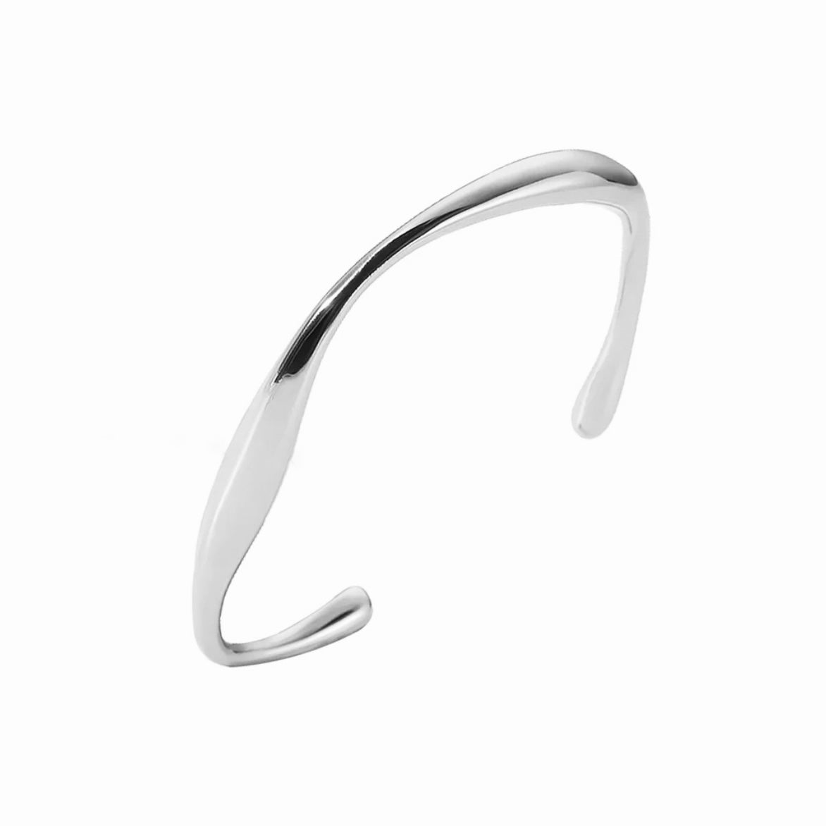 Silver Tyde Open Bangle