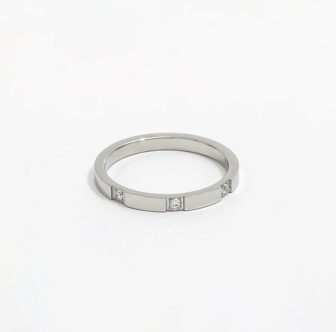 Silver Ava Band Ring