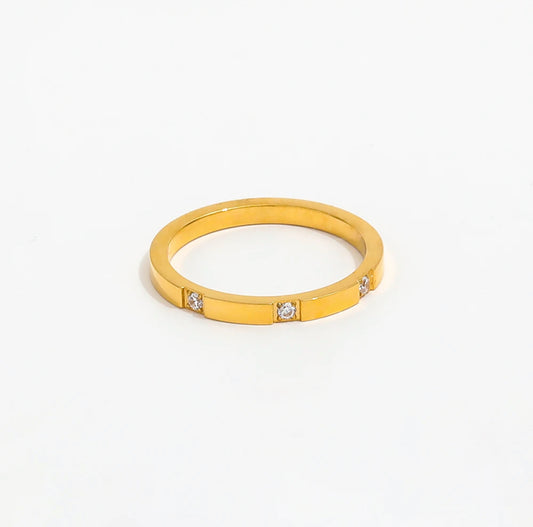 Gold Ava Band Ring