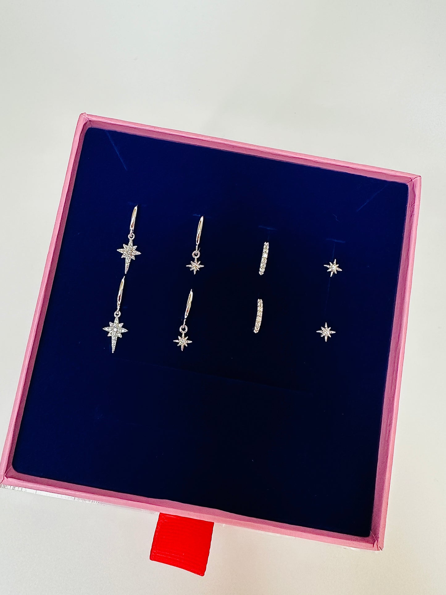 Sterling Silver North Star Ear stack Set