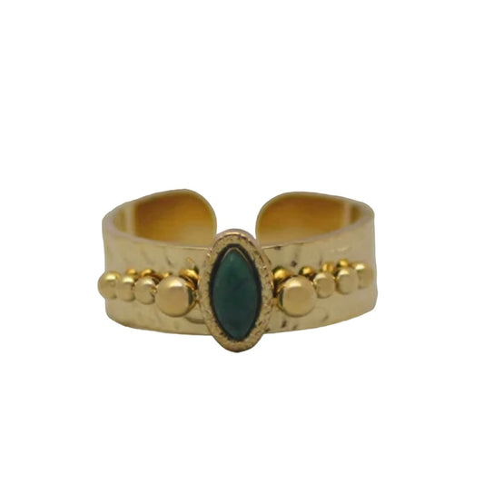 Green Stone Ring