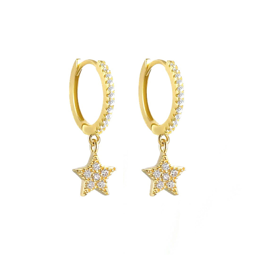 Gold Star Earrings