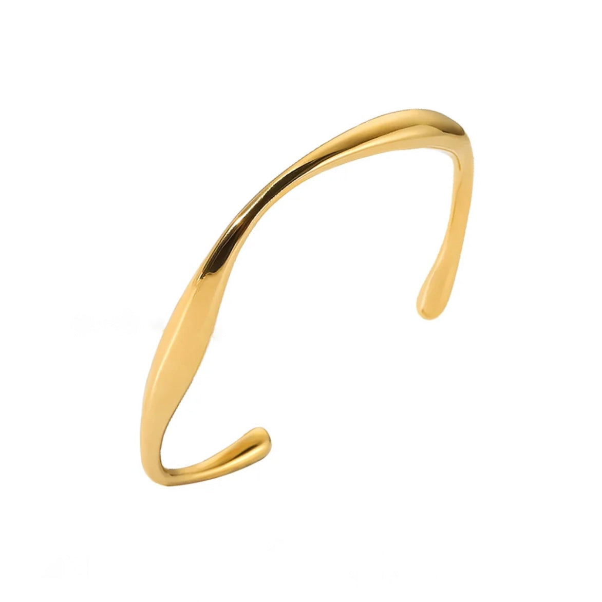 Gold Tyde Open Bangle