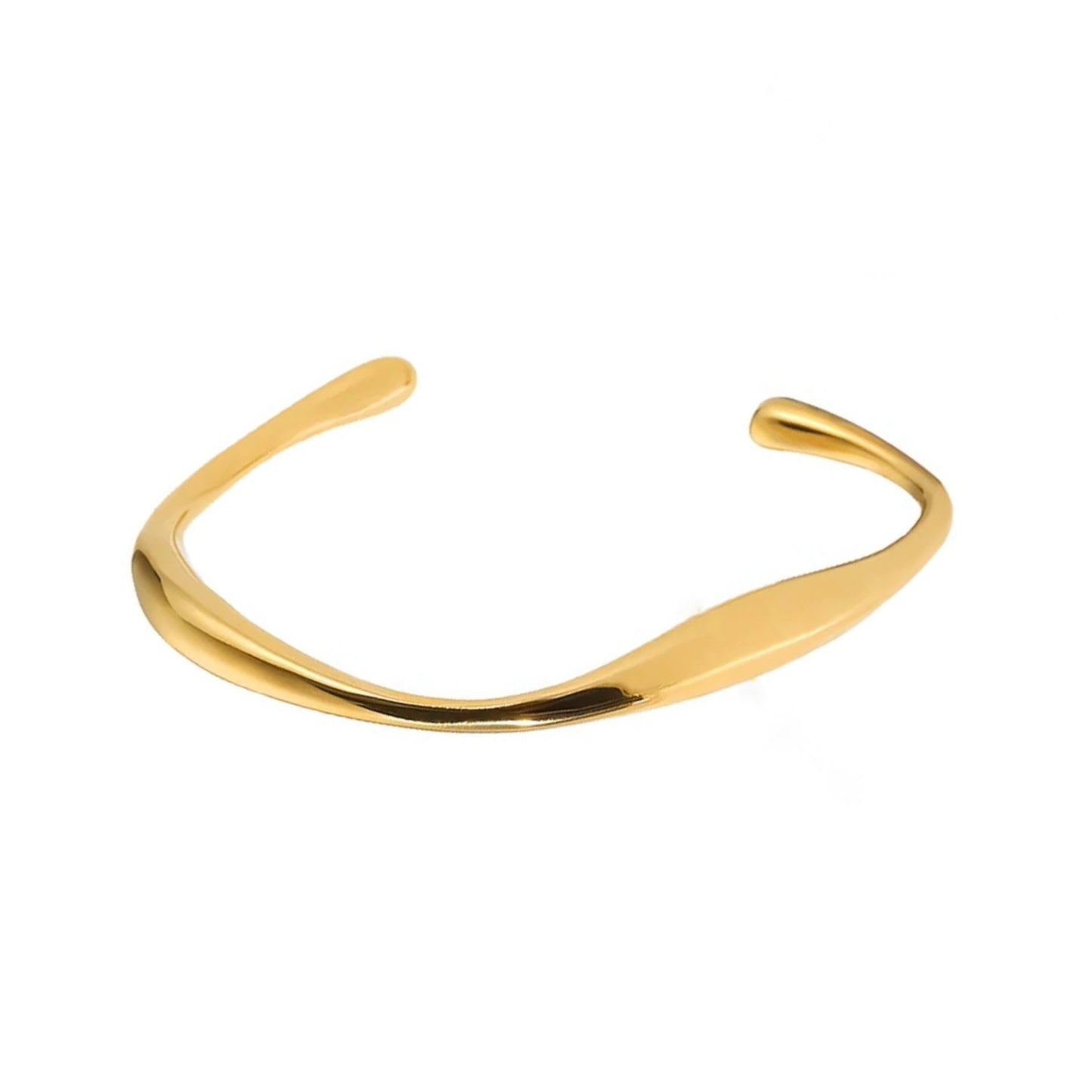 Gold Tyde Open Bangle