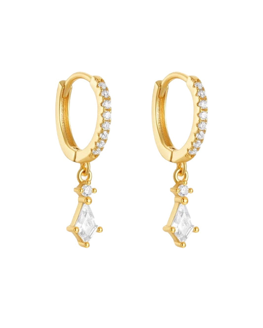 Zuri Gold Cubic Zirconia Earrings