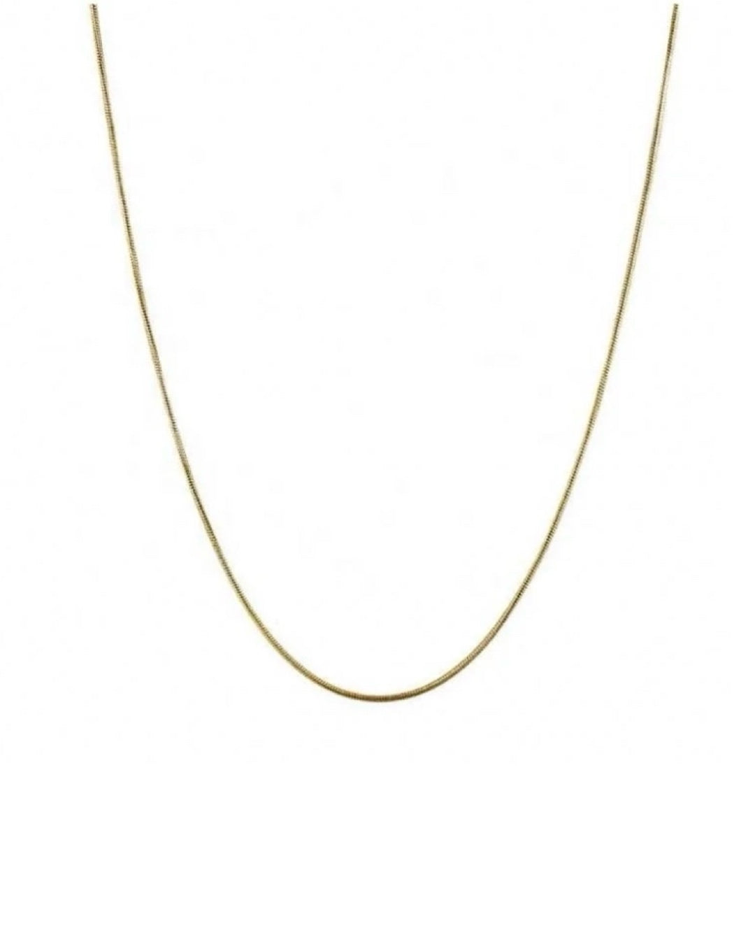 Gold Thin Snake Chain Necklace