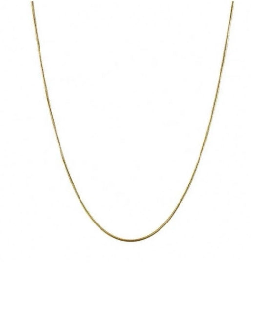 Gold Thin Snake Chain Necklace