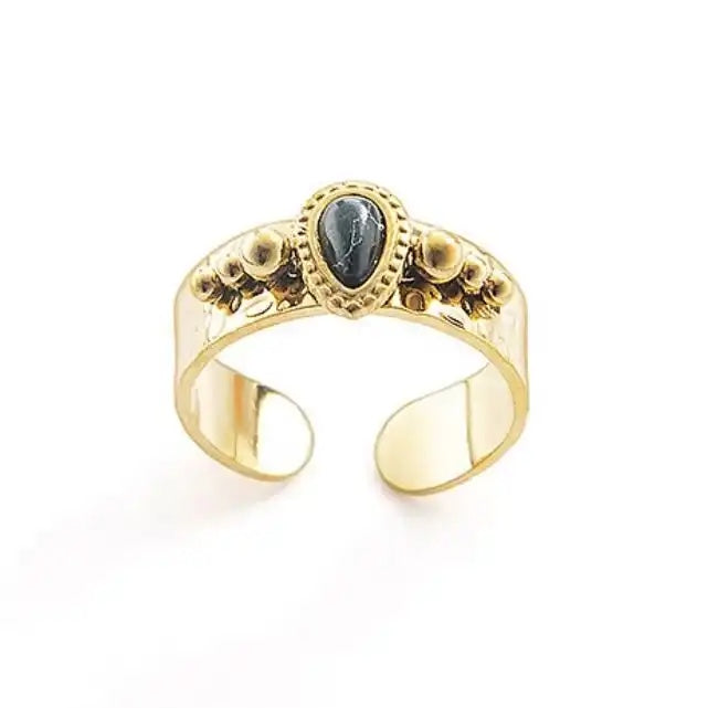 Black  Marble Ring