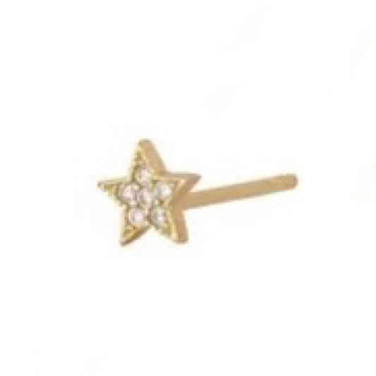 Gold Star Single Stud