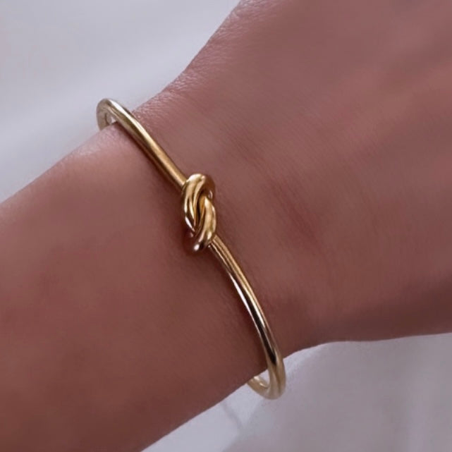 Gold Knot Bangle