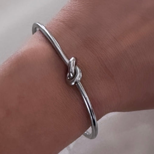 Silver Knot Bangle