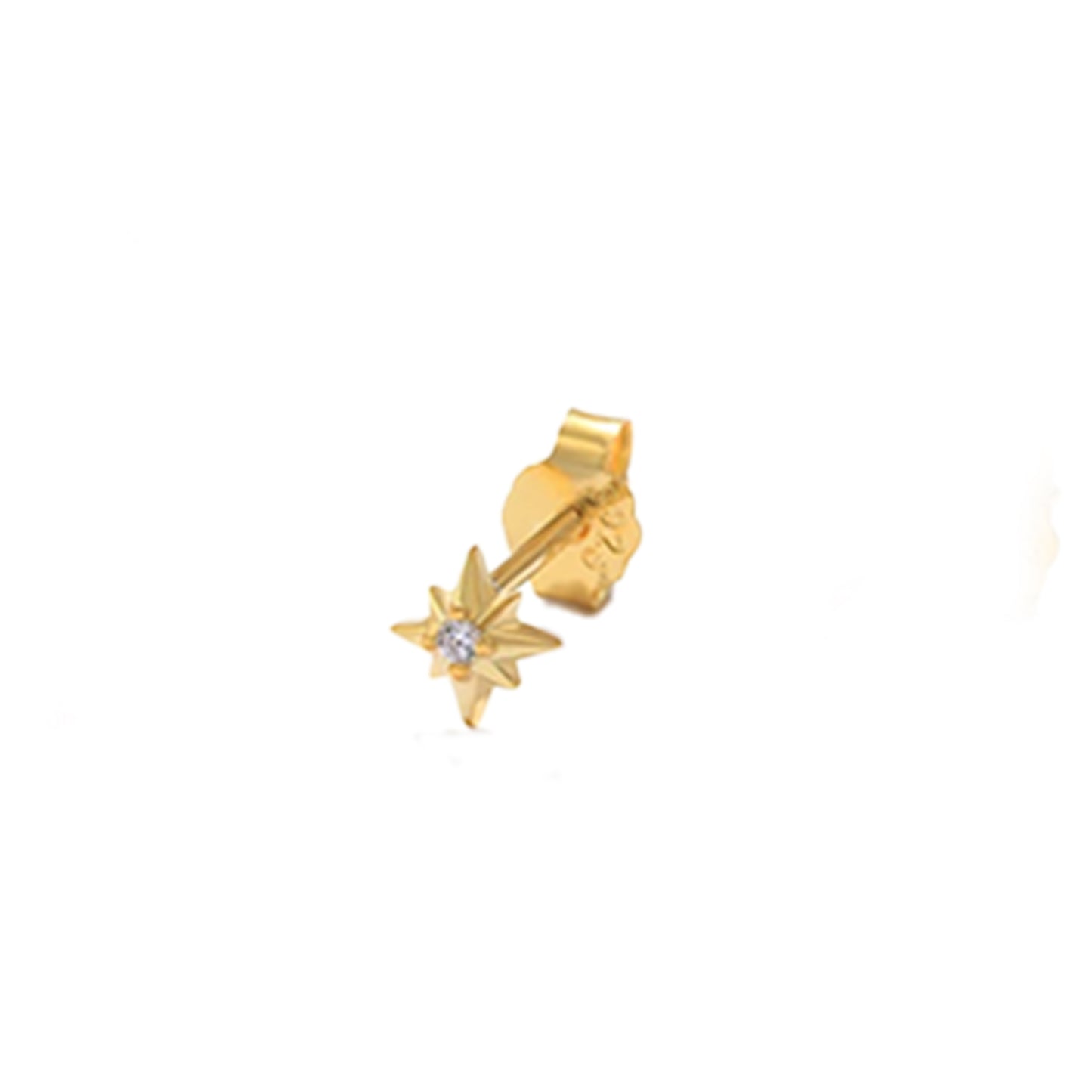 Gold Star Single Stud Earring