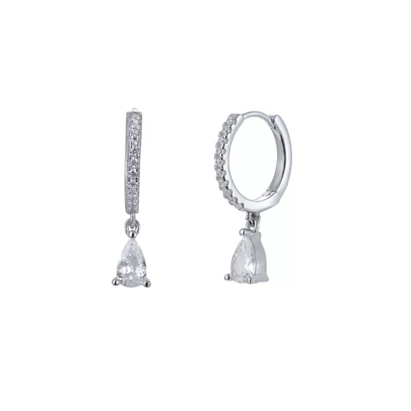 Silver Zoe Drop Earrings