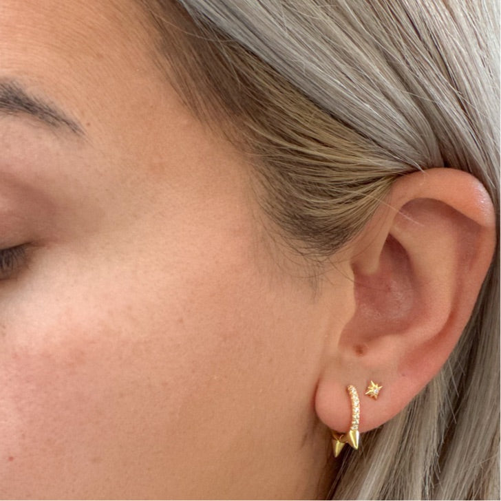 Gold Star Single Stud Earring